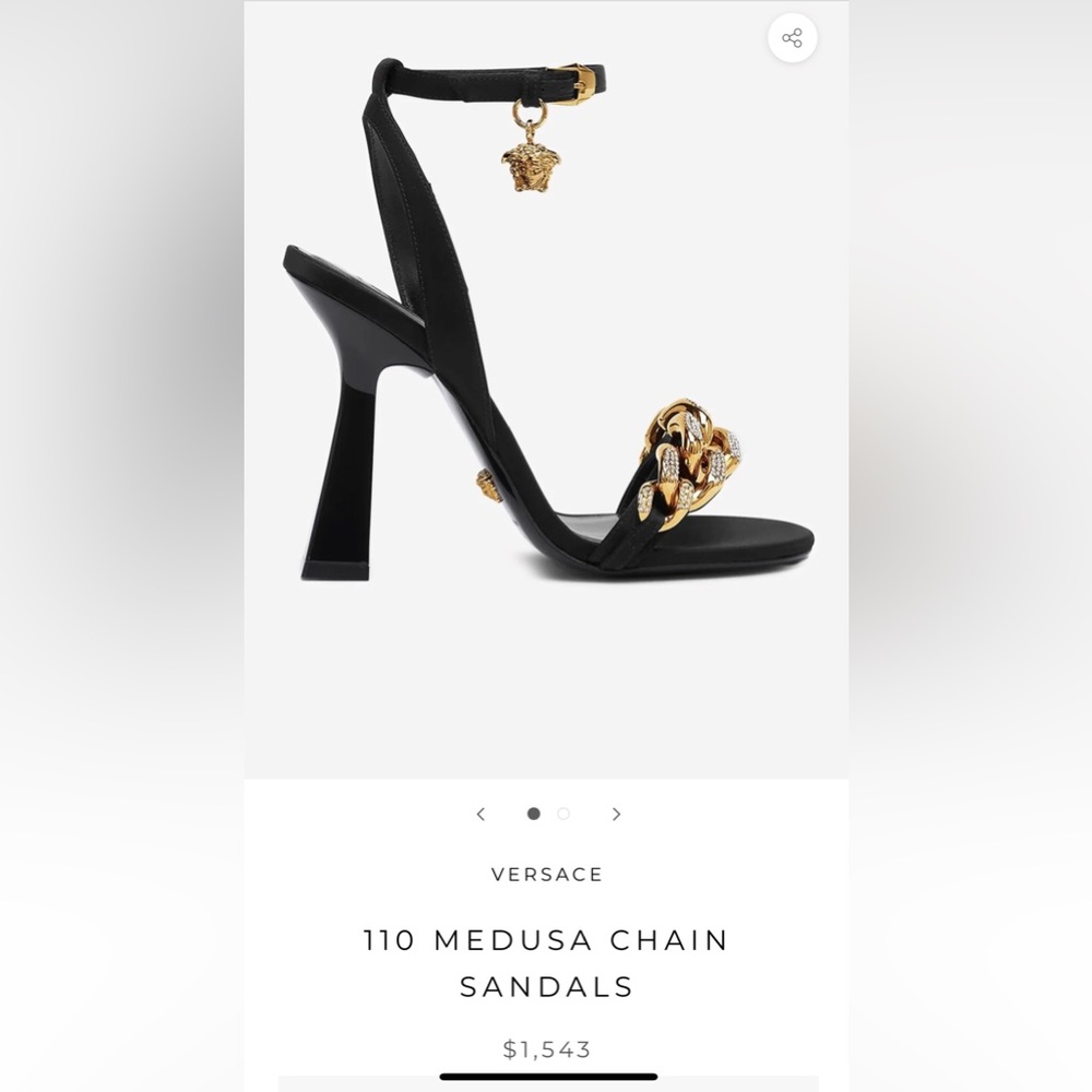 Versace MEDUSA CHAIN SANDALS